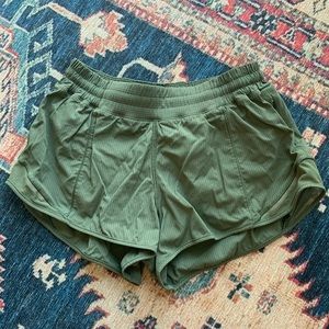 Lululemon Green Running Shorts